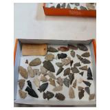 Large lot of Indian artifact arrow points
