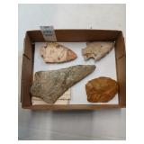 Lot of large indian artifact points
