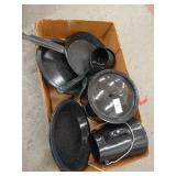 Lot of emamelware
