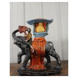 Vintage 15' tall  decorated ceramic elephant