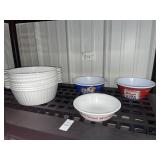 Corelle Campbell's Soup bowl, 2 Kelloggï¿½s plastic