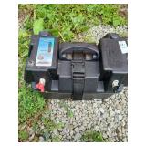 Empty boat battery box
