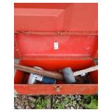 Toolbox with 24' Ridge pipe wrench. Air impact