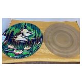 2 Hand-painted plates