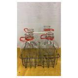 4 Half Gal Dairy Bottles in Carrier