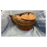 Antique Brinkmeyer cast iron tea kettle 1866