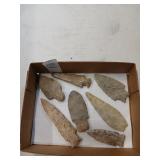 Lot of Indian artifact spear points