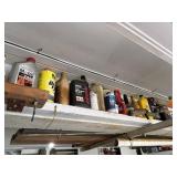 Lot of Motor oil, Brake Fluid, and other items