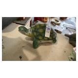 Turtle garden figurine, broken leg