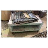 Small tool cart and rugs