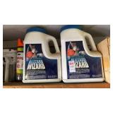 2 bottles of blizzard wizard, marking paint, etc.