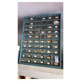 Hardware organizer with contents