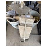 Masonry tools - 4 buckets and more