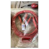 Red booster cables