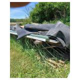 Six 20' x17' metal floor joists and misc metal