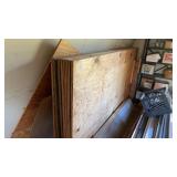 11 sheets of 4x8ft plywood, 1/2in. Thick