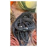 Two Black Heavy Duty Extension Cords