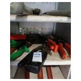 Lot of tin snips rivet guns etc