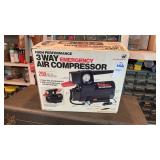 I.D. 3 way emergency air compressor