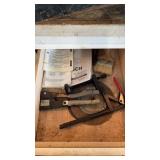 2 drawers with grinder wheel, rivet tool, etc.