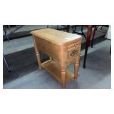Oak Finish End Table