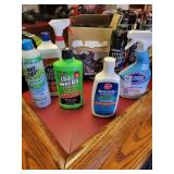 Trash bags and cleaning supplies