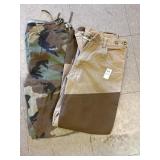 Brush pants and camo pants 32x30