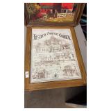 2 Wall Prints and Frame, Historic Somerset County