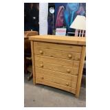 3-tier Wooden Chest of Drawers, Pine? 30x20x31in.