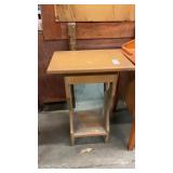 Vintage Side Table with Heart Design