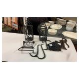 Decorative Candle Holders and Coat Hooks