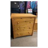 3-tier Wooden Chest of Drawers, Pine? 30x20x31in.