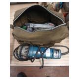 Makita 4-1/2 angle grinder and accessories