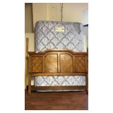 Full Size Headboard, mattress, foundation