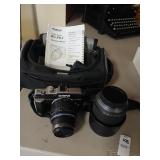 Olympus E-PL1 camera with case and lenses