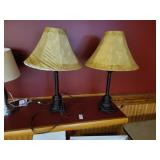 2 table lamps 24in. Tall
