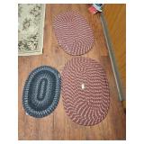3 braided rugs 2 are30in. X 20in 1 is 23in. X