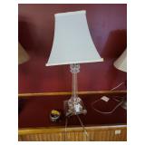 Glass table lamp 28in. Tall
