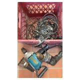 Drills, chains, cords