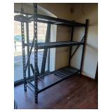 Shelving unit 7' high, 7' wide,four shelves
