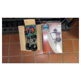 Motion outdoor light - new, wheels & bungees