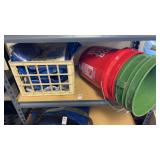 Tarps & 2 - 5 gal buckets