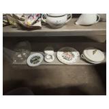 Shelf Lot of Decorative Plates