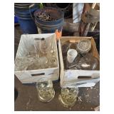 Desk Clocks and Glassware