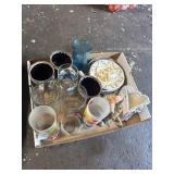 Tray Lot of Glasses