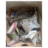 Box of car and electrical supplies