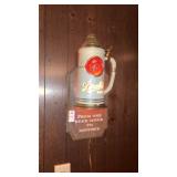 Strohs Beer Lighted Stein Sign