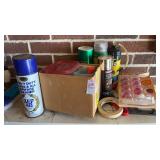 Shelf of Glass Cleaner, Ruby Sliders, Fix a Flat,