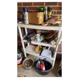 4-Tier Plastic Shelf NO CONTENTS