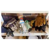 Lot of Gloves and Dust Pan
